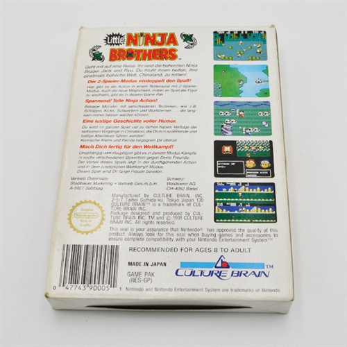 Little Ninja Brothers - NES FRG - Spil og Boks (A Grade) (Genbrug)